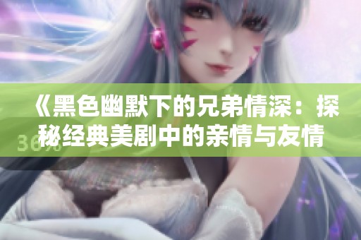 《黑色幽默下的兄弟情深：探秘经典美剧中的亲情与友情》