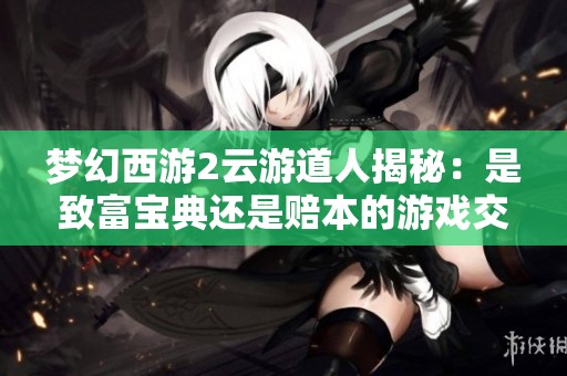 梦幻西游2云游道人揭秘：是致富宝典还是赔本的游戏交易体验？