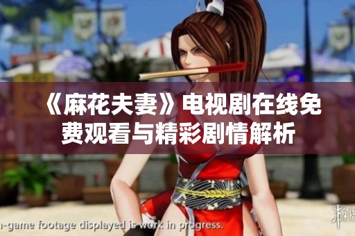 《麻花夫妻》电视剧在线免费观看与精彩剧情解析