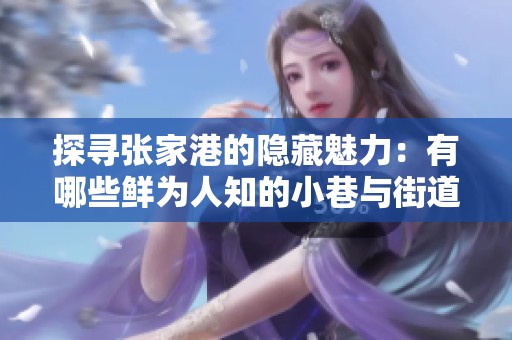 探寻张家港的隐藏魅力：有哪些鲜为人知的小巷与街道等待你来发现