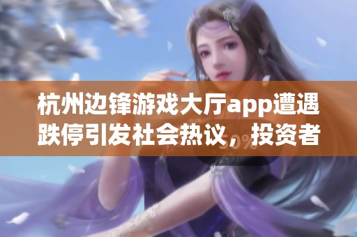 杭州边锋游戏大厅app遭遇跌停引发社会热议，投资者关注后续发展动态