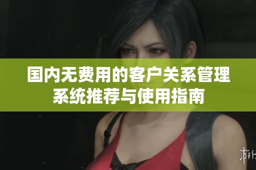 国内无费用的客户关系管理系统推荐与使用指南