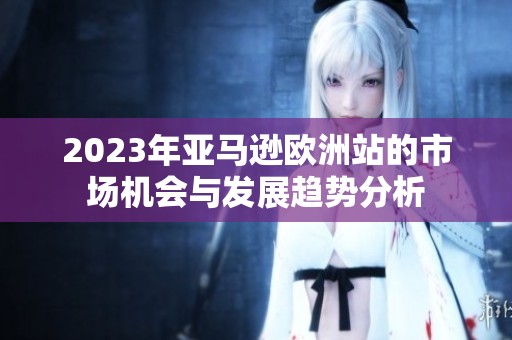 2023年亚马逊欧洲站的市场机会与发展趋势分析