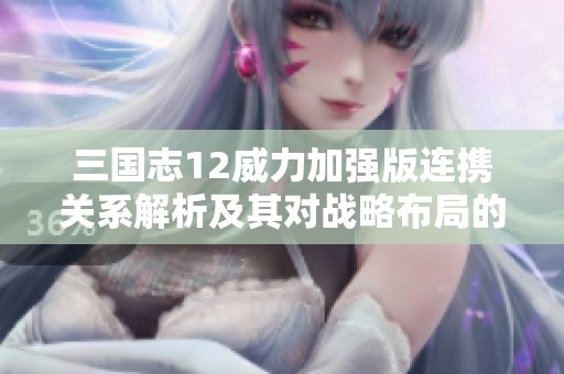 三国志12威力加强版连携关系解析及其对战略布局的深远影响
