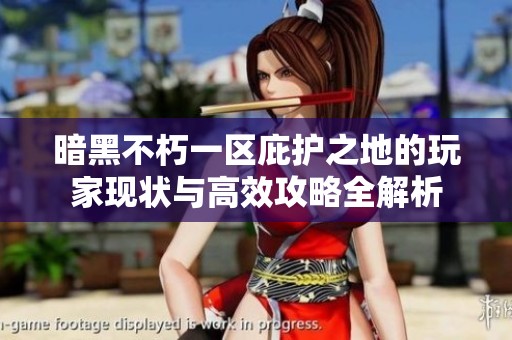 暗黑不朽一区庇护之地的玩家现状与高效攻略全解析