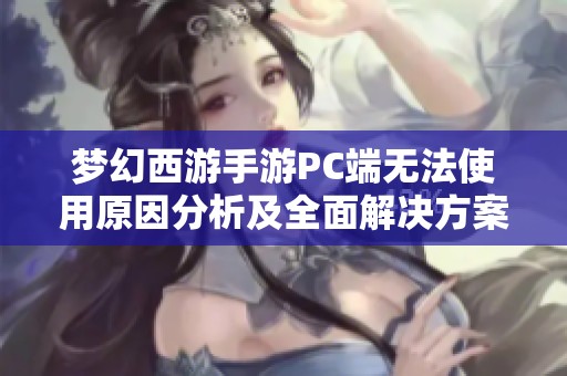 梦幻西游手游PC端无法使用原因分析及全面解决方案总结