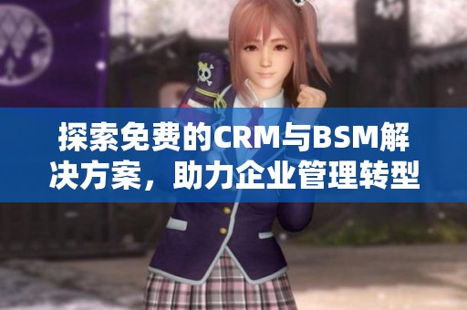 探索免费的CRM与BSM解决方案，助力企业管理转型
