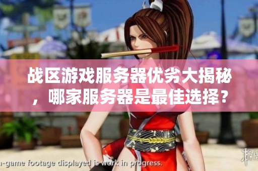 战区游戏服务器优劣大揭秘，哪家服务器是最佳选择？