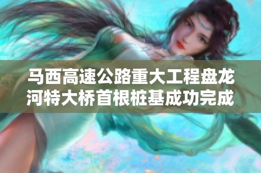 马西高速公路重大工程盘龙河特大桥首根桩基成功完成浇筑工作