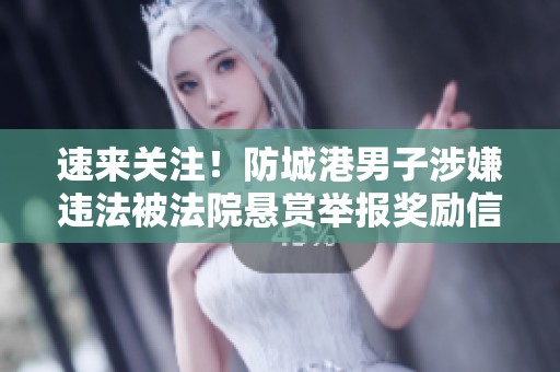 速来关注！防城港男子涉嫌违法被法院悬赏举报奖励信息公布