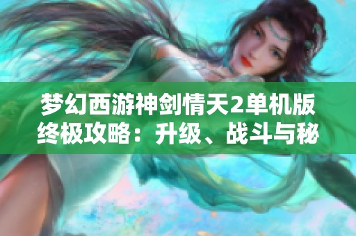 梦幻西游神剑情天2单机版终极攻略：升级、战斗与秘籍全解析