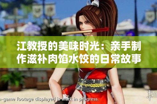 江教授的美味时光：亲手制作滋补肉馅水饺的日常故事
