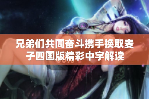 兄弟们共同奋斗携手换取麦子四国版精彩中字解读