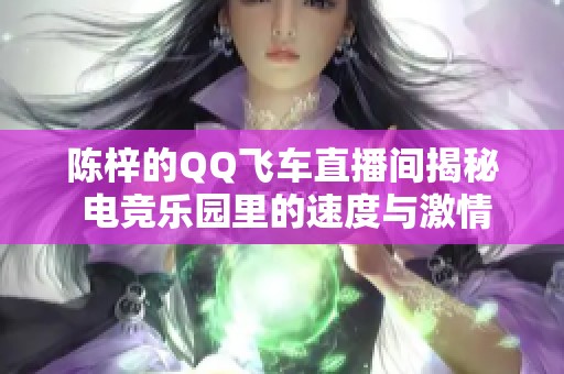 陈梓的QQ飞车直播间揭秘 电竞乐园里的速度与激情体验