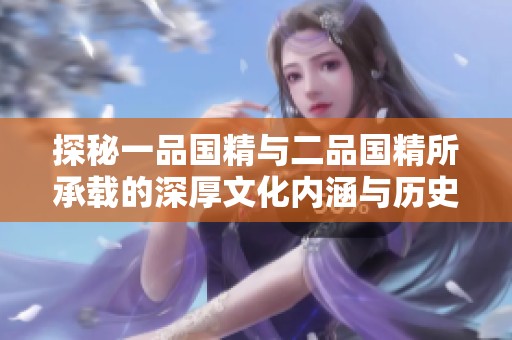 探秘一品国精与二品国精所承载的深厚文化内涵与历史传承